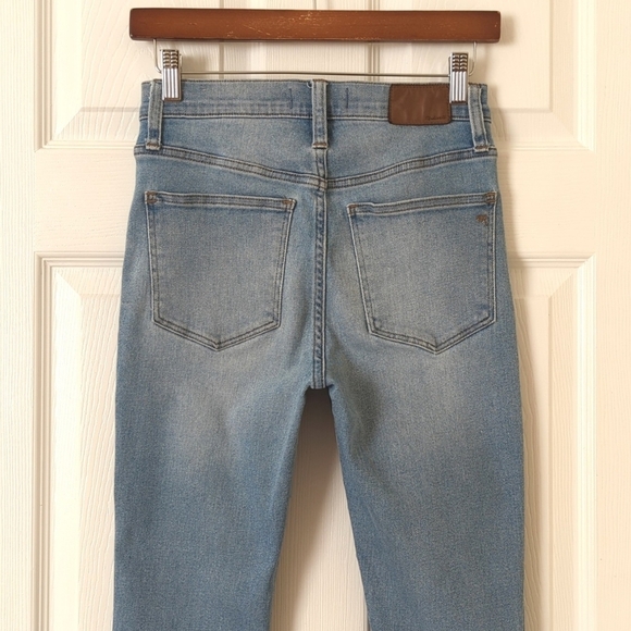 Madewell Classic 10"‎ High Rise Medium Wash Ankle Cropped Skinny Jeans Blue 25 - Picture 5 of 15